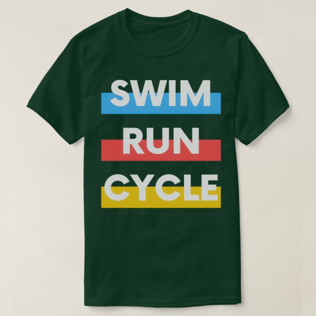 Swim Run Cycle T-Shirt (Design Front)
