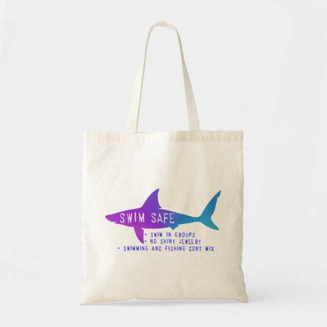 Swim Safe Beach Tote Bag (Front)