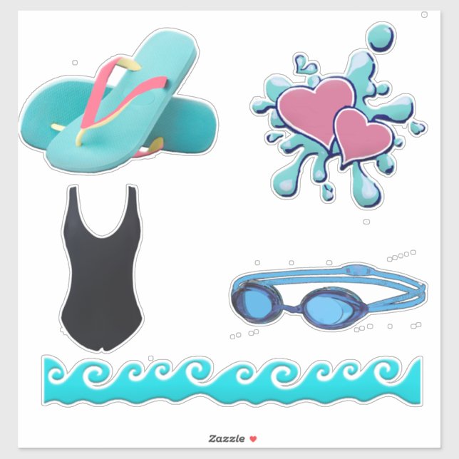 Swim Stickers (Sheet)