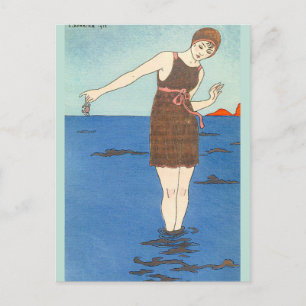 Swim Suit by George Barbier Postcard