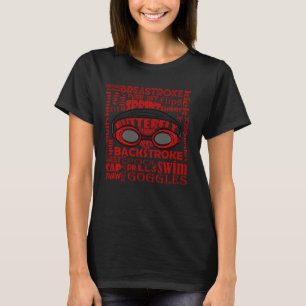 Swim Swimmer Funny Swimming Goggles Sport Practice T-Shirt