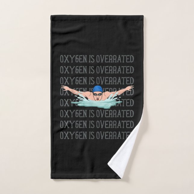 Swim Swimmer Love Funny Swimming Boy Sport Hand Towel (Hand Towel)