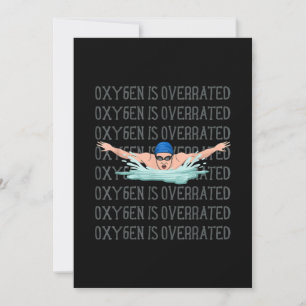 Swim Swimmer Love Funny Swimming Boy Sport Holiday Card