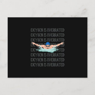 Swim Swimmer Love Funny Swimming Boy Sport Holiday Postcard