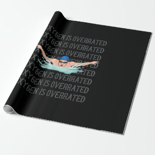 Swim Swimmer Love Funny Swimming Boy Sport Wrapping Paper