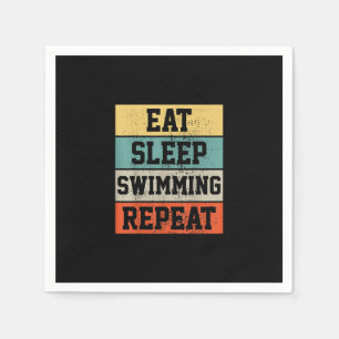 Swim Swimmer Swimming Gift Napkin