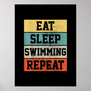 Swim Swimmer Swimming   Gift Poster