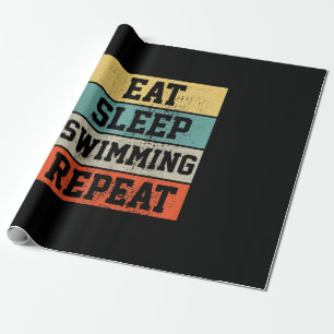 Swim Swimmer Swimming   Gift Wrapping Paper