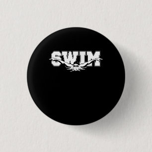 Swim  Swimmers Competitive Swimming Athletic Gift 3 Cm Round Badge