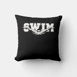 Swim  Swimmers Competitive Swimming Athletic Gift Cushion