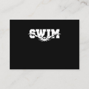 Swim Swimmers Competitive Swimming Athletic Gift Enclosure Card