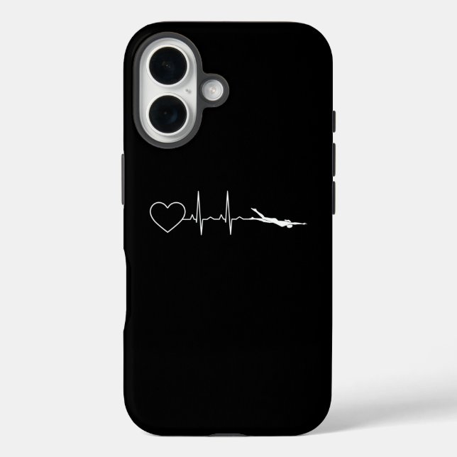 Swim - Swimming Heartbeat Case-Mate iPhone Case (Back)