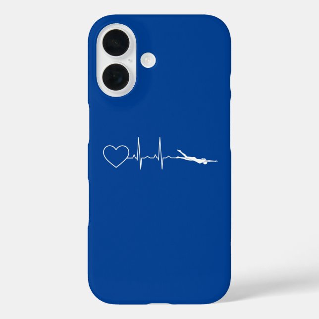 Swim - Swimming Heartbeat Case-Mate iPhone Case (Back)