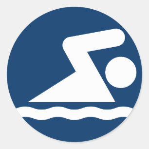 Swim Symbol Sticker