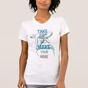 Swim Take-Your-Mark Make-Yor-Mark Design T-Shirt