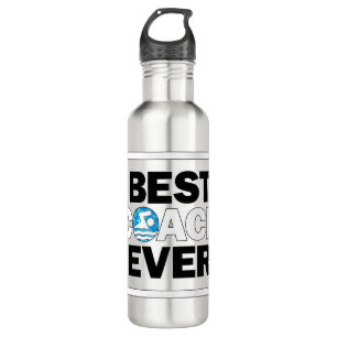 Swim Team Best Coach Ever Fun Swimming and Diving 710 Ml Water Bottle