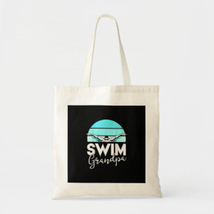 Swim Team Grandpa Papa Swimming Meet Swimmer Gift Tote Bag
