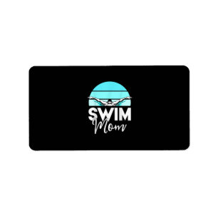Swim Team Mum Mor School Swimming Meet Swimmer Label