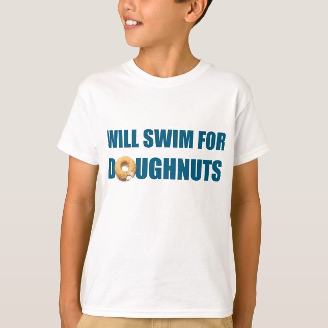 Swim Team, Personalised swimmer gift T-Shirt (Front)