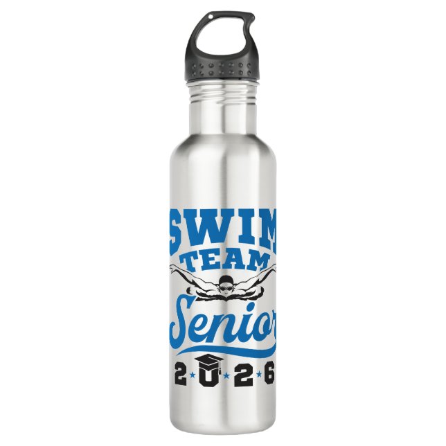 Swim Team Senior 2026 710 Ml Water Bottle (Front)