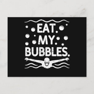 Swim team swimmer funny swimming lover postcard