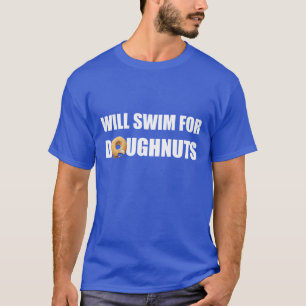 Swim Team, swimming, funny doughnuts. custom T-Shirt