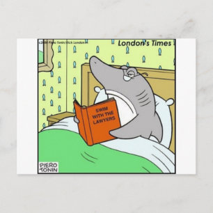 Swim W/The Lawyers Funny Tees Gifts & Collectibles Postcard