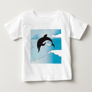 Swim With Dolphins Baby T-Shirt