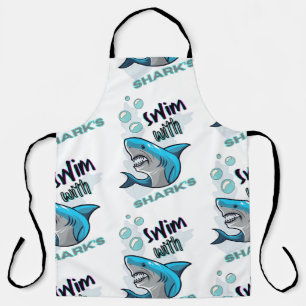 swim with sharks apron