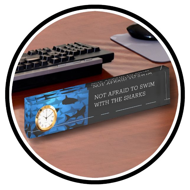 Swim With The Sharks Executive Office Nameplate (Creator Uploaded)