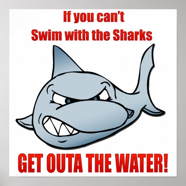 Swim with the Sharks Poster (Front)