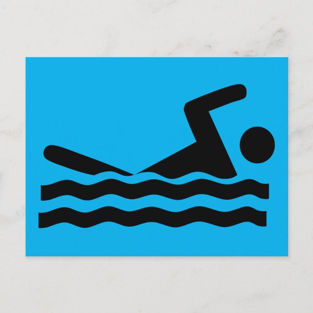 swimmer-297723  swimmer swimming water sports wave postcard (Front)