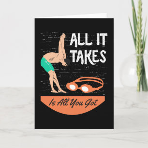 Swimmer - All it Takes is All you Got Card