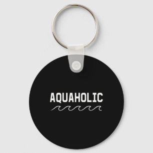 Swimmer Boating Aquaholic Swimming Water Sports Lo Key Ring