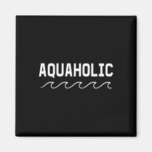 Swimmer Boating Aquaholic Swimming Water Sports Lo Magnet