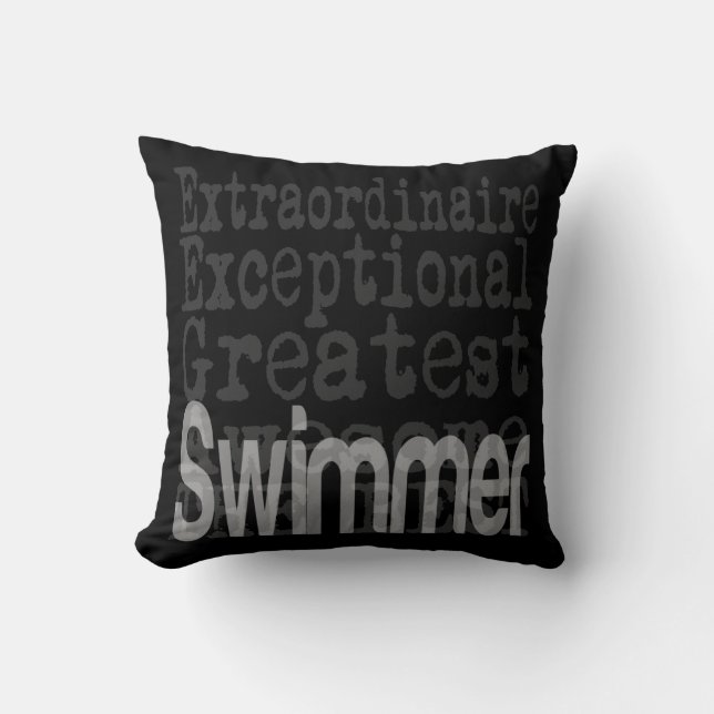 Swimmer Extraordinaire Cushion (Front)
