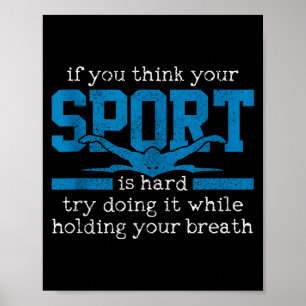 Swimmer Gift Funny Swimming Srts Quote Tank Top Poster