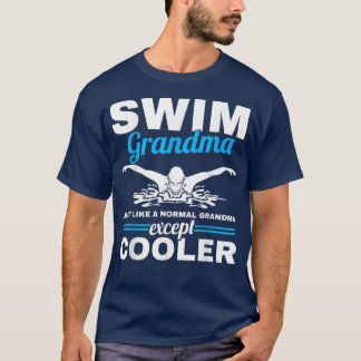 Swimmer Grandmother Swim Grandma Swimming  T-Shirt