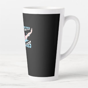 Swimmer Not All Athletes Wear Shoes Latte Mug