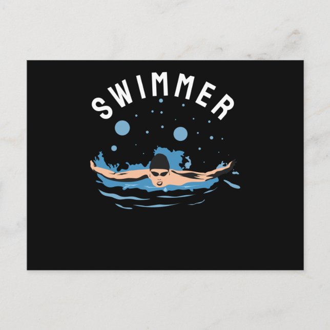 Swimmer - Perfect design for Swimmers Postcard (Front)