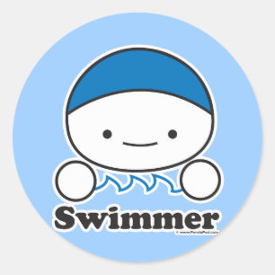 Swimmer Sticker Sheet (more sizes)