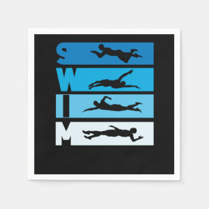 Swimmer Swim Coach Napkin