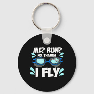 Swimmer Swimming Key Ring