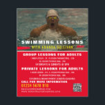 Swimmer, Swimming Lesson Advertising Flyer<br><div class="desc">Swimmer,  Swimming Lesson Advertising Flyers By The Business Card Store.</div>