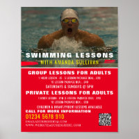Swimmer, Swimming Lesson Advertising
