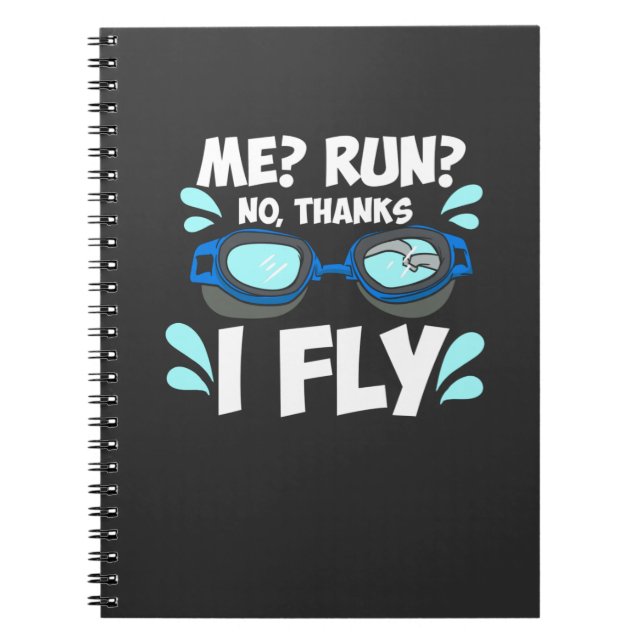 Swimmer Swimming Notebook (Front)