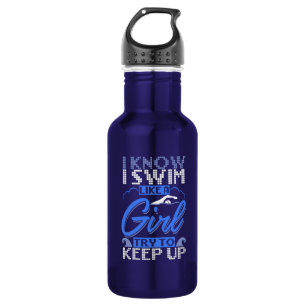 Swimmer Swimming Swim Sport Gift 532 Ml Water Bottle