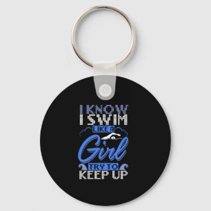 Swimmer Swimming Swim Sport Gift Key Ring