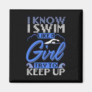 Swimmer Swimming Swim Sport Gift Magnet