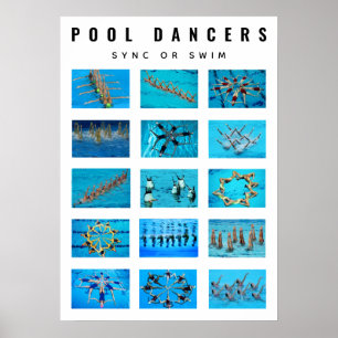 Swimmer Synchronised Swimming Poster